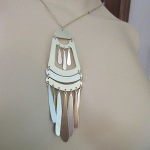 Dangle Chain Link Pendant Necklace